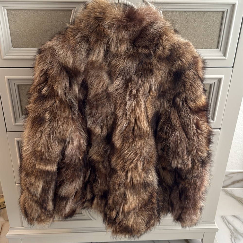 Luxurious Brown Fur Jacket - **REAL FUR** - Picture 4 of 14